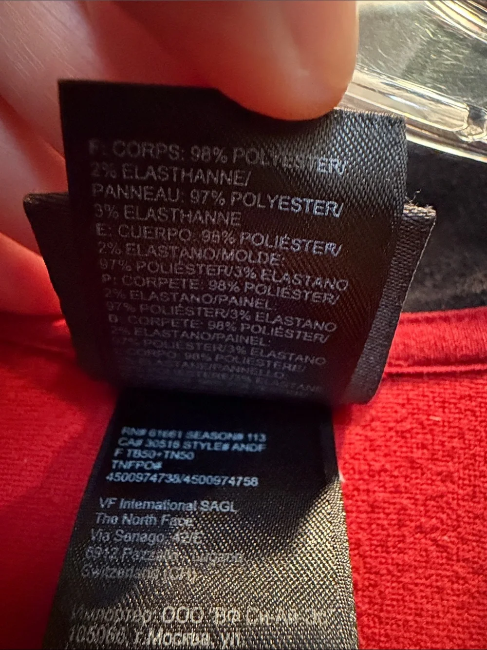 The North Face Black Half-Zip Performance Jacket with Red Trim